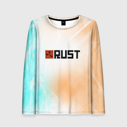 Лонгслив женский RUST gradient, цвет: 3D-принт