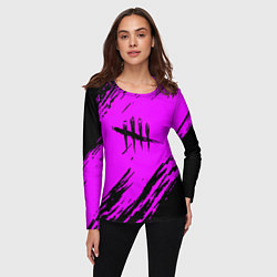 Лонгслив женский Dead by daylight краски абстракция, цвет: 3D-принт — фото 2