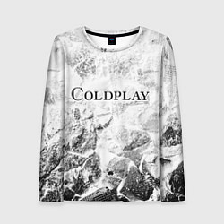 Лонгслив женский Coldplay white graphite, цвет: 3D-принт