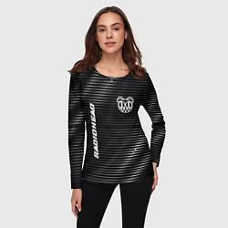 Лонгслив женский Radiohead metal rock lines, цвет: 3D-принт — фото 2
