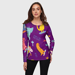 Лонгслив женский No rules, цвет: 3D-принт — фото 2