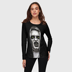 Лонгслив женский Ужасная монашка, цвет: 3D-принт — фото 2