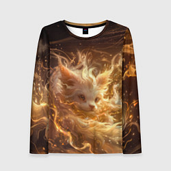 Лонгслив женский Волшебный дух лисенок, цвет: 3D-принт