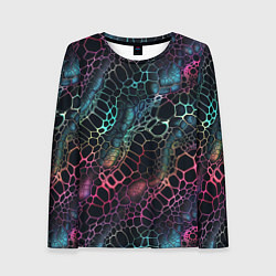 Женский лонгслив Змеиный принт