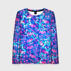 Лонгслив женский Marshmello comstock star, цвет: 3D-принт