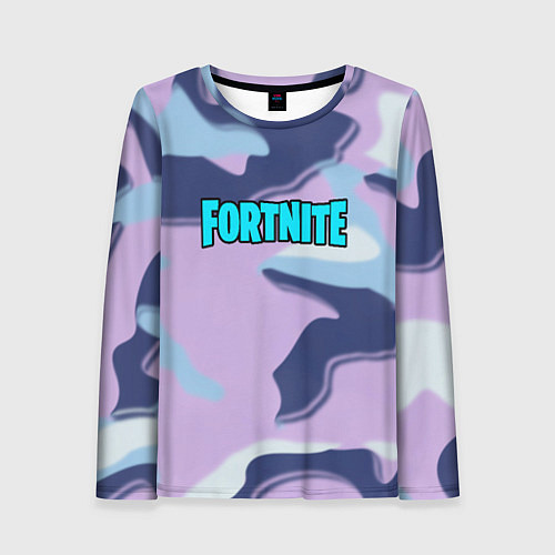 Женский лонгслив Fortnite camo steel / 3D-принт – фото 1