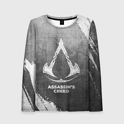 Женский лонгслив Assassins Creed - grey gradient