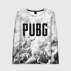 Женский лонгслив PUBG white graphite