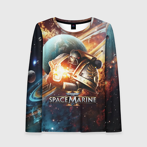 Женский лонгслив Warhammer 40000 space marine 2 / 3D-принт – фото 1