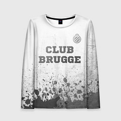 Женский лонгслив Club Brugge - white gradient посередине