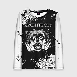 Женский лонгслив Architects рок пес