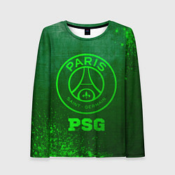 Женский лонгслив PSG - green gradient