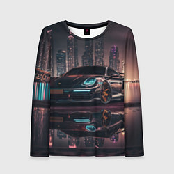 Лонгслив женский Porshe night city, цвет: 3D-принт