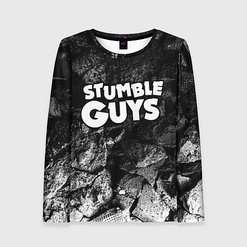 Женский лонгслив Stumble Guys black graphite / 3D-принт – фото 1