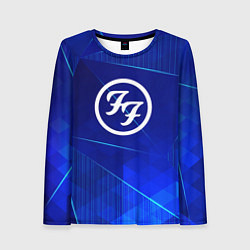 Женский лонгслив Foo Fighters blue poly