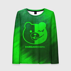 Женский лонгслив Danganronpa - green gradient