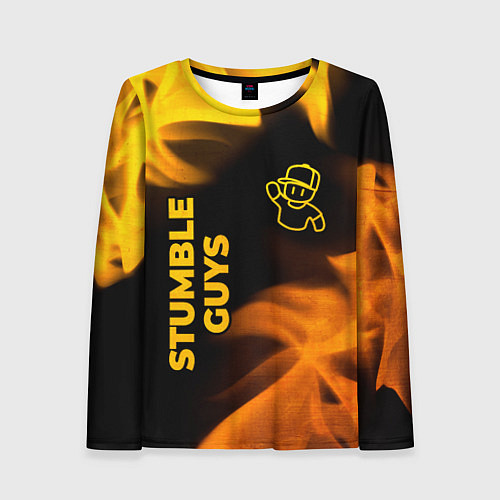 Женский лонгслив Stumble Guys - gold gradient вертикально / 3D-принт – фото 1