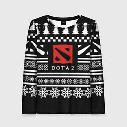 Женский лонгслив Dota pattern game