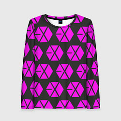 Лонгслив женский Exo логотип, цвет: 3D-принт