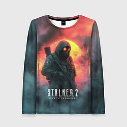 Женский лонгслив Stalker 2 радиоактивный фон