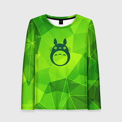 Женский лонгслив Totoro green poly