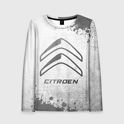 Женский лонгслив Citroen - white gradient