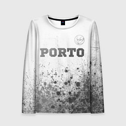 Женский лонгслив Porto - white gradient посередине