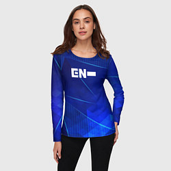 Лонгслив женский Enhypen blue poly, цвет: 3D-принт — фото 2