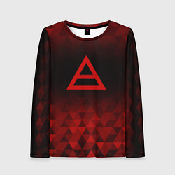 Лонгслив женский Thirty Seconds to Mars red poly, цвет: 3D-принт