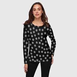 Лонгслив женский Снежная ночь, цвет: 3D-принт — фото 2