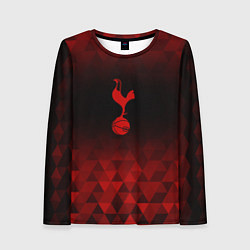 Лонгслив женский Tottenham red poly, цвет: 3D-принт
