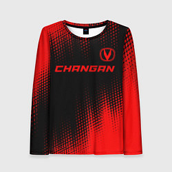 Женский лонгслив Changan - red gradient посередине