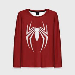 Лонгслив женский SpiderMan - logo, цвет: 3D-принт