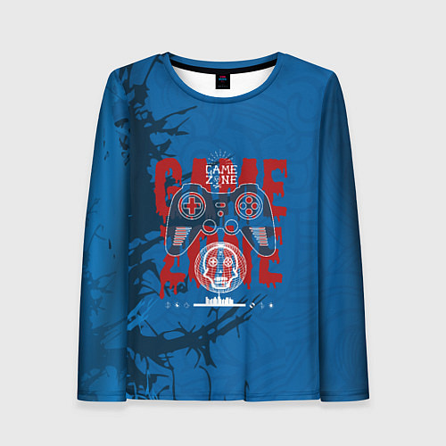 Женский лонгслив Логотип геймпада / 3D-принт – фото 1