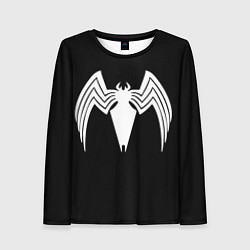 Лонгслив женский Venom - spider logo, цвет: 3D-принт