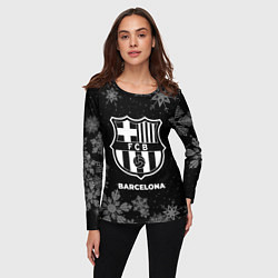 Лонгслив женский Снежный Barcelona, цвет: 3D-принт — фото 2