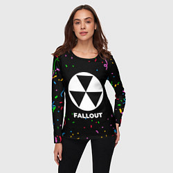 Лонгслив женский Fallout конфети, цвет: 3D-принт — фото 2