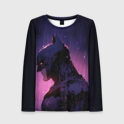 Лонгслив женский Batman - Neon rain, цвет: 3D-принт