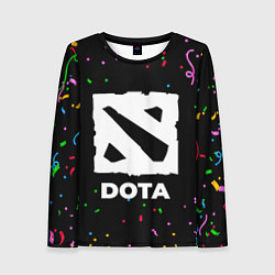 Лонгслив женский Dota конфети, цвет: 3D-принт