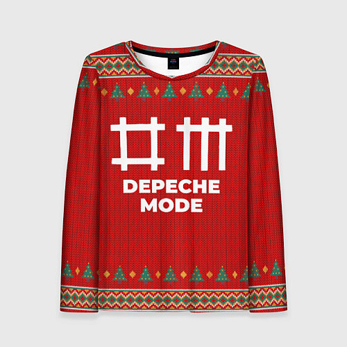 Женский лонгслив Depeche Mode new year / 3D-принт – фото 1