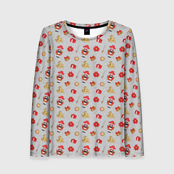 Женский лонгслив Щелкунчик и игрушки