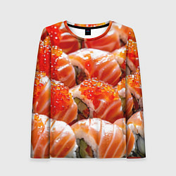 Лонгслив женский Ролл Филадельфия, цвет: 3D-принт