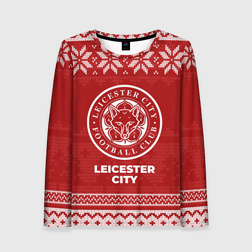 Женский лонгслив Новогодний Leicester City / 3D-принт – фото 1