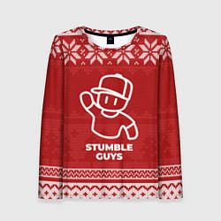 Женский лонгслив Новогодний Stumble Guys