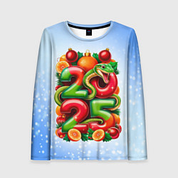 Женский лонгслив Змеи к нам приходят 2025