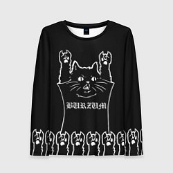 Женский лонгслив Burzum: cat rock