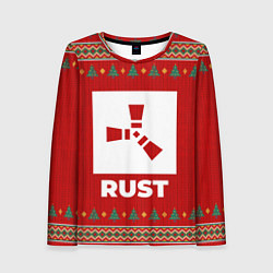 Женский лонгслив Rust new year