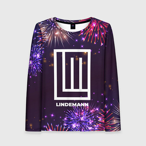 Женский лонгслив Праздничный Lindemann / 3D-принт – фото 1