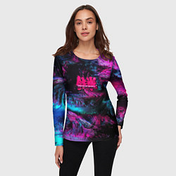 Лонгслив женский Tekken neon colors, цвет: 3D-принт — фото 2