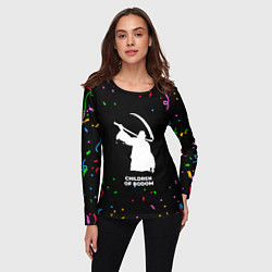 Лонгслив женский Children of Bodom конфети, цвет: 3D-принт — фото 2